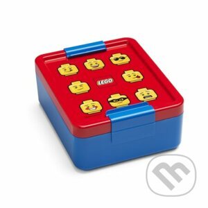 LEGO ICONIC Classic box na desiatu - červená/modrá - LEGO