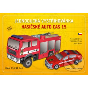 Jednoduchá vystřihovánka hasičské auto - Zadražil Ivan