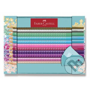 Pastelky Sparkle, darčekový set 20 farebný plech - Faber-Castell