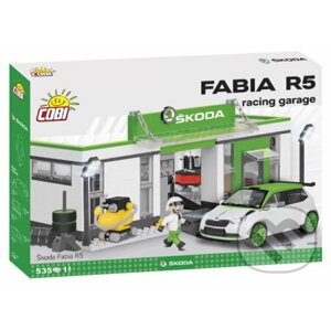 Stavebnice COBI - Škoda Fabia R5 - Racing garáž, 535 k, 1 f - Magic Baby s.r.o.