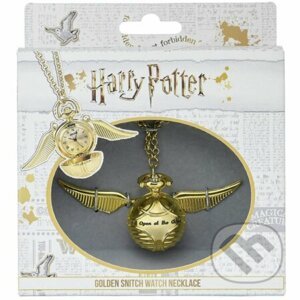 Náhrdelník s hodinkami Harry Potter - Zlatonka - Fantasy