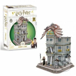 Harry Potter 3D puzzle - Příčná ulice Gringottova banka - CubicFun