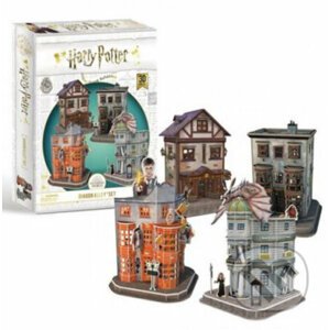 Harry Potter 3D puzzle - Příčná ulice (4 v 1) - CubicFun