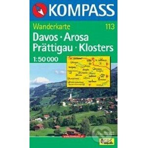 Davos - Arosa - Prättigau - Klosters 1 : 50 000 - Kompass