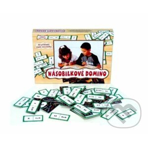Násobilkové domino - společenská hra 60 ks v krabici - Bonaparte