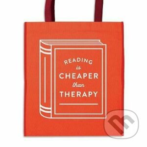 Reading is Cheaper Than Therapy Reusable Shopping Bag - Galison