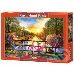 Picturesque Amsterdam with Bicycles - Castorland