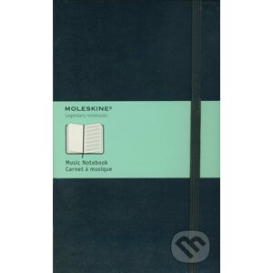 Moleskine - stredný notový zápisník (čierny) - Moleskine