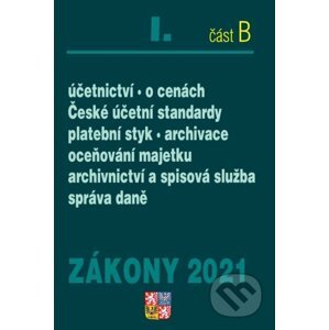 Zákony I B /2021 Účetnictví, ČÚS - Poradce s.r.o.