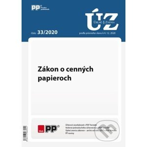 UZZ 33/2020 Zákon o cenných papieroch - Poradca podnikateľa