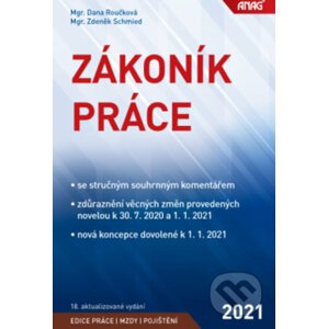 Zákoník práce 2021 - sešit - Zdeněk Schmied, Dana Roučková