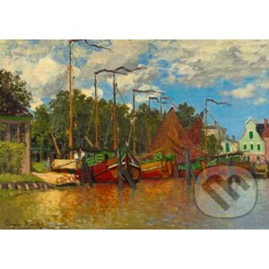 Claude Monet - Boats at Zaandam, 1871 - Bluebird