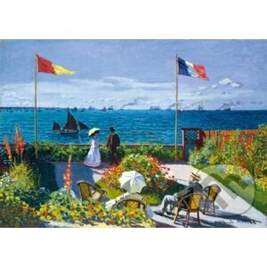 Claude Monet - Garden at Sainte-Adresse, 1867 - Bluebird