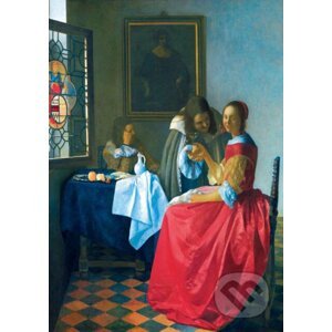 Vermeer- The Girl with the Wine Glass, 1659 - Bluebird