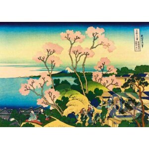 Katsushika Hokusai - Shinagawa on the Tokaido, 1832 - Bluebird