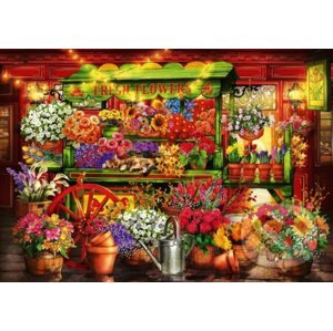 Flower Market Stall - Bluebird
