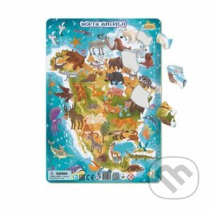Puzzle rámové Zvířata severní Ameriky - Dodo