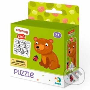 Puzzle s omalovánkou - Medvídek - Dodo