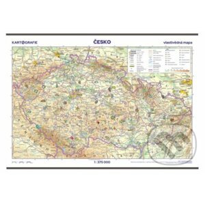 Česko - vlastivědná školní nástěnná mapa, 1:375 000 - Kartografie Praha