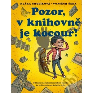 E-kniha Pozor, v knihovně je kocour - Klára Smolíková, Vojtěch Šeda (Ilustrácie)