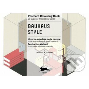 Bauhaus Style: Postcard Colouring Book - Pepin Van Roojen