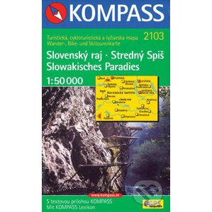 Slovenský raj - Stredný Spiš 1:50 000 - Kompass