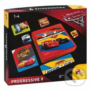 Cars 3 Progressive 9 - postupně se zvětšující puzzle - Lisciani