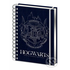 Notes s krúžkovou väzbou Harry Potter: Cobal Steel Crest - Harry Potter