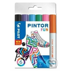 Sada 6 kusov akrylových popisovačov Pintor, (F) tenký, mix farieb Creative - PILOT