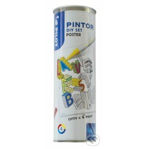 PILOT Pintor Fine Kreativní sada akrylových popisovačů 0,9-1,5mm - Arty 4 ks + plakát - PILOT