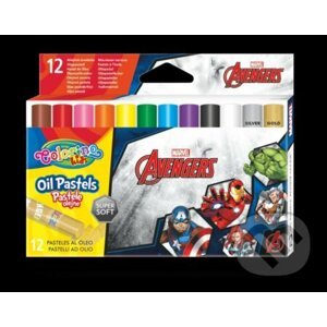 Colorino Marvel Avengers - olejové pastely 12 barev - Colorino