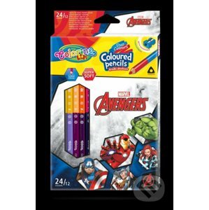 Colorino Marvel Avengers - oboustranné pastelky trojhranné 24 barev - Colorino