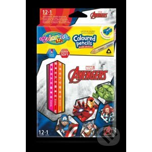 Colorino Marvel Avengers - pastelky trojhranné 12 barev + ořezávátko - Colorino
