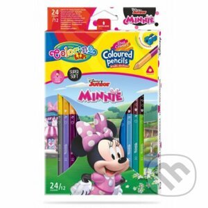 Colorino Disney Junior Minnie - oboustranné pastelky trojhranné 24 barev - Colorino