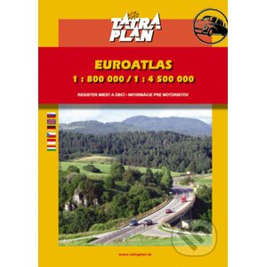 Autoatlas Európa 1:800 000 /1:4 500 000 - TATRAPLAN