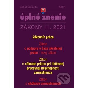 Aktualizácia III/4 2021 - Kurzarbeit a Zákonník práce - Poradca s.r.o.