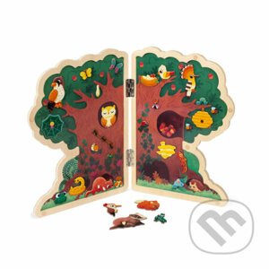 Magnetická hračka strom - Lesné zvieratká - Janod