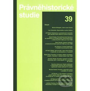 Právněhistorické studie 39 - Karel Malý, Ladislav Soukup