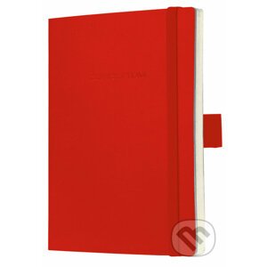 Notebook CONCEPTUM softcover červený 9,3 x 14 cm štvorček - Sigel