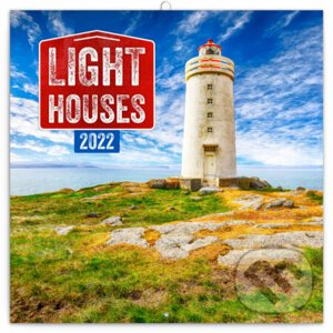 Poznámkový nástěnný kalendář Light Houses 2022 (Majáky) - Presco Group